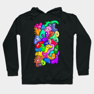 30 COLORFUL BLOB MONSTERS Hoodie